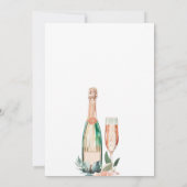 Brunch et Bubbly Elegant Bridal Shower Invitation (Dos)