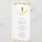 Brunch et Bubbly Fiançailles | Menu Douche (Devant / Derrière)