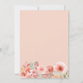 Brunch et Bubbly Floral Bridal Show Invitation (Dos)