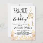 Brunch Et Bubbly Invitation De Douche Mariale (Devant)