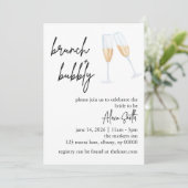Brunch et Bubbly Invitation de douche nuptiale - M (Debout devant)