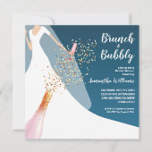 Brunch et Bubbly Invitation de douche nuptiale Tur (Devant)