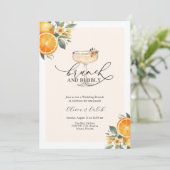 Brunch et Bubbly Mariage Brunch Invitation (Debout devant)