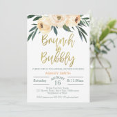 Brunch et bulle fleurie invitation à la douche nup (Debout devant)