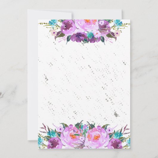 Brunch et bulle nuptiale douche Invitation (Dos)