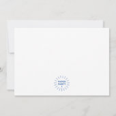 Brunch et bulles Aquarelle Invitation à la douche (Dos)