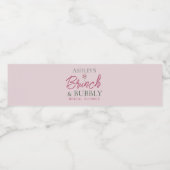 Brunch et Fête des mariées de bulle Étiquette de b (Étiquettes simples)