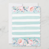 Brunch et invitation florale pétillante de Fête de (Dos)