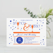 Brunch et invitation pétillante d'anniversaire (Debout devant)