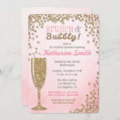 Brunch et invitation pétillante de parties (Devant / Derrière)