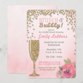 Brunch et invitation pétillante de parties (Devant / Derrière)