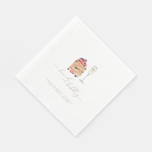 Brunch et serviettes en papier mousseux (Coin)