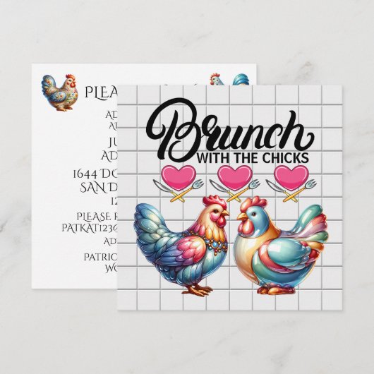 Brunch, etc. Invitation becomes "Invitation Brunch (Devant / Derrière)