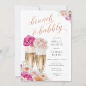 Brunch floral et invitation à la douche nuptiale B (Devant)