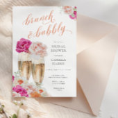 Brunch floral et invitation à la douche nuptiale B