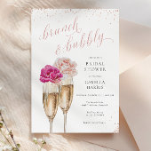 Brunch floral & Invitation à la douche nuptiale Bu