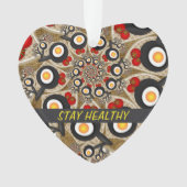 Brunch Fractal Art Drôle Nourriture, Tomates, Oeuf (devant)