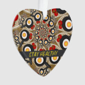 Brunch Fractal Art Drôle Nourriture, Tomates, Oeuf (devant)