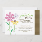 Brunch Garden Party Invitations d'anniversaire (Devant)
