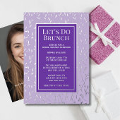 Brunch Invitation Fête des mariées Custom Floral A