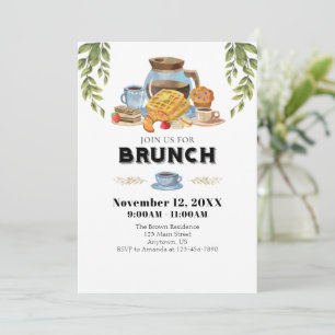 Brunch Invitation Kaart
