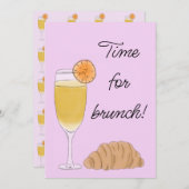 Brunch Invitation Kaart (Voorkant / Achterkant)