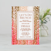 Brunch Invitation nuptiale anniversaire bébé sur m (Debout devant)
