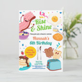 Brunch invitation pour le petit déjeuner. Enfants (Debout devant)