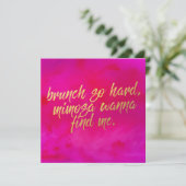 Brunch Invitation si difficile Pearl Shimmer Papie (Debout devant)