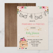 Brunch lingerie douchekaart kaart (Voorkant / Achterkant)