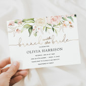 Brunch met de Bride Gold Shower-uitnodiging Kaart