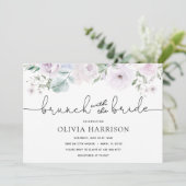 Brunch met de bride Shower Kaart (Staand voorkant)