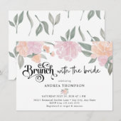 Brunch met de bruid | Blozen Kaart (Voorkant / Achterkant)