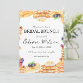 Brunch met de bruid brunch uitnodigingen (Staand voorkant)