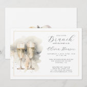 Brunch met de bruid Champagne Gold Kaart (Voorkant / Achterkant)