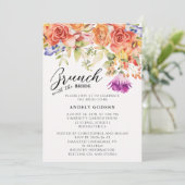 Brunch met de bruid uitnodiging (Staand voorkant)