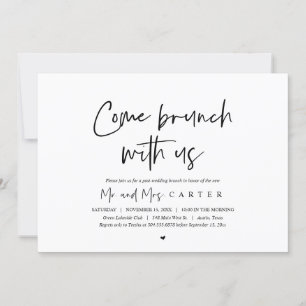 Brunch met de newlyweds, uitnodiging na bruiloft