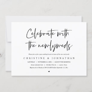 Brunch met de newlyweds, uitnodiging na bruiloft