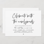 Brunch met de pasgetrouwden, na de bruiloft kaart (Voorkant / Achterkant)