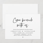 Brunch met de pasgetrouwden, uitnodiging na de bru (Voorkant / Achterkant)