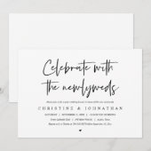 Brunch met de pasgetrouwden, uitnodiging na de bru (Voorkant / Achterkant)