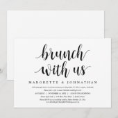 Brunch met de Passen getrouwd, bruiloft Kaart (Voorkant / Achterkant)
