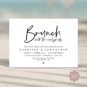 Brunch met de Passen getrouwd Post Wedding Celebra Kaart