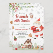 Brunch met kerstfeest kaart (Voorkant / Achterkant)