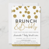 Brunch moderne & Bubbly Invitation (Devant)