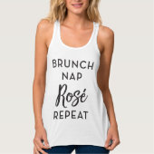 Brunch Nap Rosé Repeat Tanktop (Voorkant)