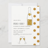 Brunch nuptial et invitation Wedding shower Bubbly (Devant)