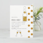 Brunch nuptial et invitation Wedding shower Bubbly (Debout devant)
