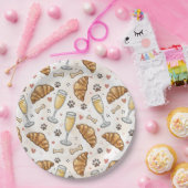 Brunch & Paws Papier Bord - Croissants en Mimosas (Feest)