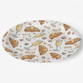 Brunch & Paws Papier Bord - Croissants en Mimosas (Gekanteld)